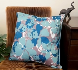 HOM-910 - Blue floral cushion case 45x45cm