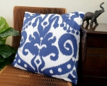 HOM-937 - Blue /white  Hamptons cushion 45x45cm